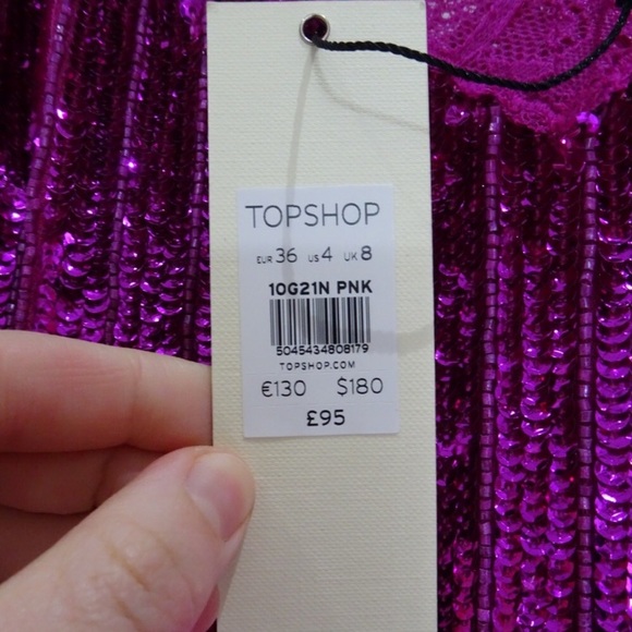 TOPSHOP Sequin Slip Dress - Picture 7 of 8